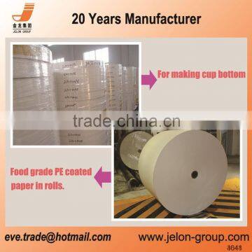 100% virgin wood pulp 240gsm single side pe coated paper with free samples