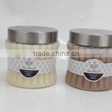 519 One Wick Aroma Romance Candle Large Clear Glass Jar Candle