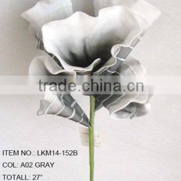 2015 hot sale artificial colored polyfoam 27" EVA CALLA SHAPE STEM for home decorations artificial flowers exporter