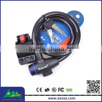 Durable and Cheap Electric Bicycle Cable Lock with Key