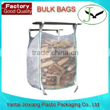 hotsale low cost price mesh bulk firewood bag/big bag for firewood from China Alibaba