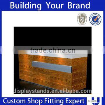 Retail Shop Wood Counter Display Modern Clothing Store Display Counter photo-6