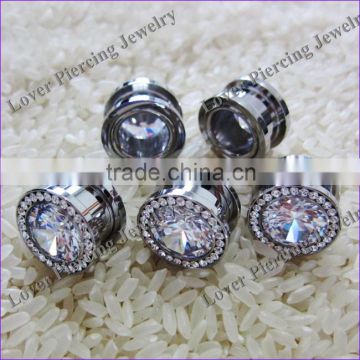 Popular High Polish Stainless Steel Custom Flesh Tunnel Plugs [SS-F161A]