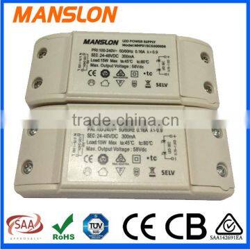 TUV approval high pfc 300ma constant current led driver