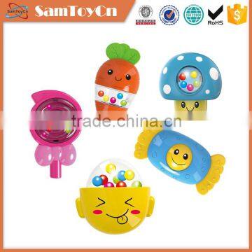 Wholesale eco-friendly baby gift set plastic baby rattle set