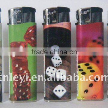 Lighter with colour paper