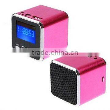 hot sale portable mini seapker led screen five colors fm radio TF / SD card slot