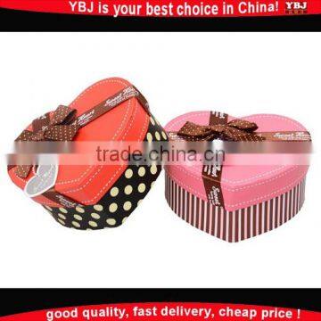 High Quality Embossing Pattern Luxury Rigid Paper Box With Ribbon