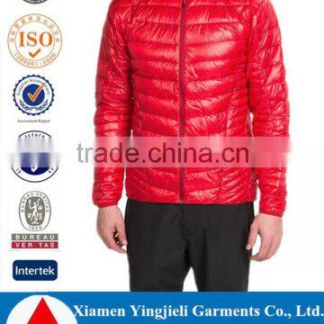 Fashion design goose down insulation adjustable drawcord hem best light down jacket