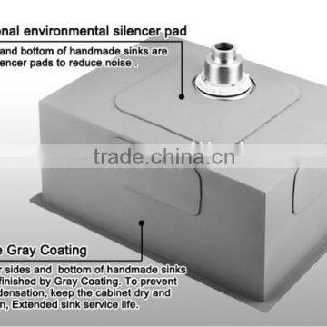 CUPC Certificate American Standard Handmade Stainless Steel Kitchen Sink For Prefab Homes 3018A photo-3