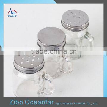 Factory Direct Sale Clear Mini Small Mason Jars With Handle