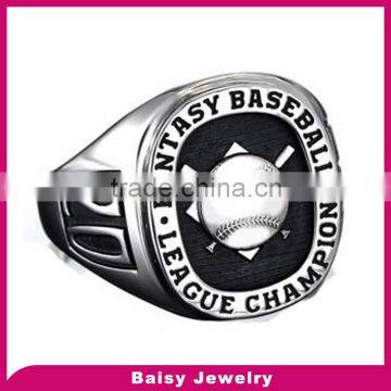 Factory Direct cheap custom 316 stainless steel baseball championship ring wholesale