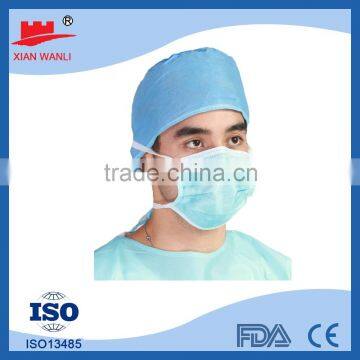 Hot sale blue PP disposable medical decor dust doctor surgical face mask