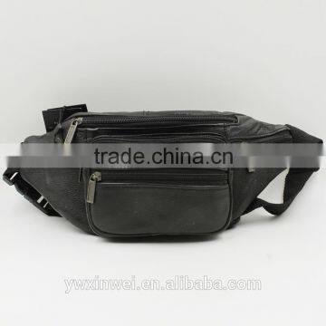 Classic and high quality genuine leather waist bag