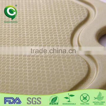 Food Safe Natural Eco-friendly Rice Husk Bamboo Chopping Board photo-5