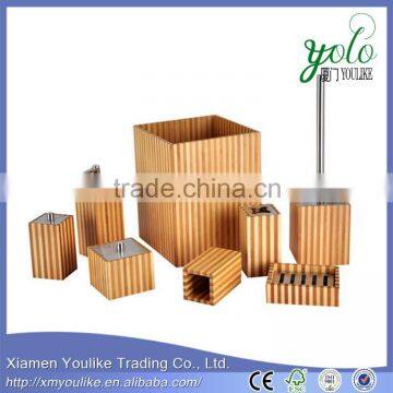 China suppliers wholesale bamboo bathroom accessory set price from alibaba shop