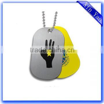 Personalized Custom Logo Silk Screen Printing Aluminum Dog Tags