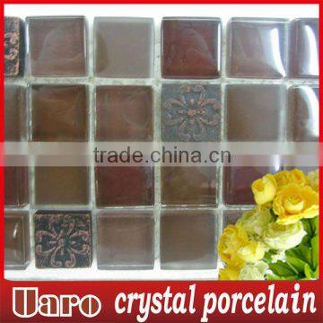 artistic antique ceramic and crystal glass mosaic tile