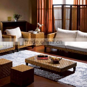 New design water hyacinth sofa material