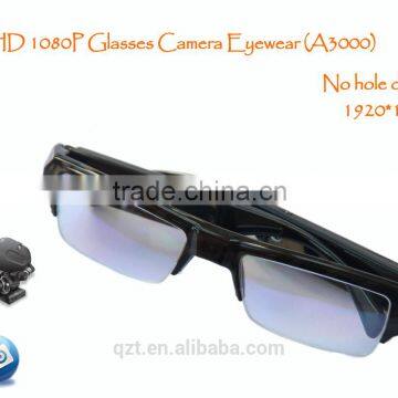 HD 1080P A3000 Camera Glasses fashionable Sunglasses security dvr camera outdoor Mini DV hidden cam