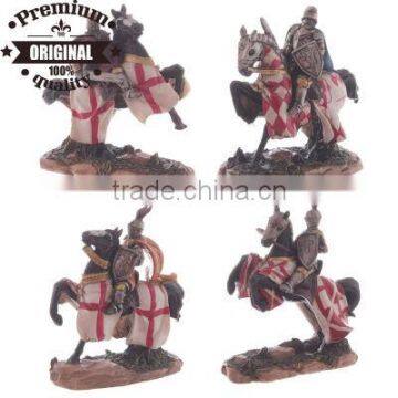 custom polyresin knight on horseback 10cmH