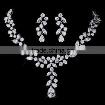 Forever STUNNING CZ bridal necklace set jewelry