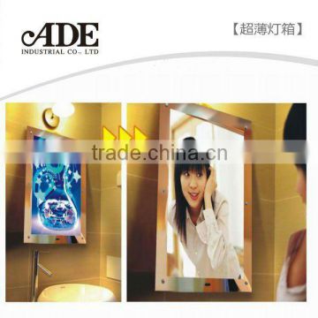 Crystal Acrylic LED Light Box Advertising Mirror