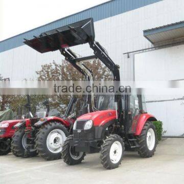 High quality TZ-8 65HP 4WD Wheel Tractor Front end loader for sale