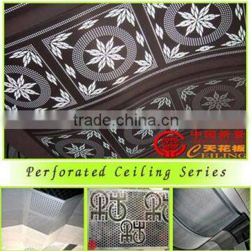 Metal Perforated Ceiling with flower perforations