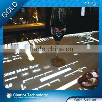 Interactive projection bar/table game system for enertainment club light bar counter