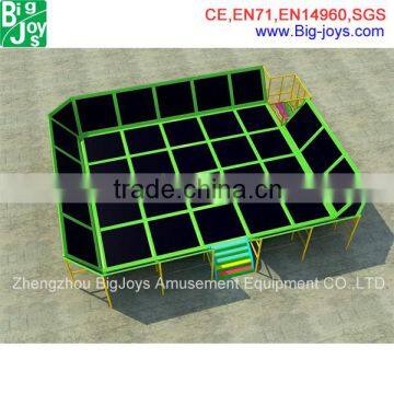 Factory Direct Sale gymnastic rectangular Indoor Trampoline area , Trampoline Park for Sale