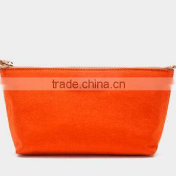 Nylon cosmetic zip pouch bag