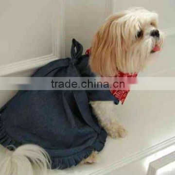 Hot sell denim dog dress