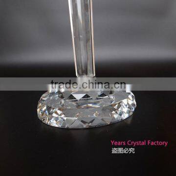 Glass Votive Candelabra Wedding Decorations Tall Crystal Candelabra Flower Arrangements Crystal Tea Light Holder photo-3