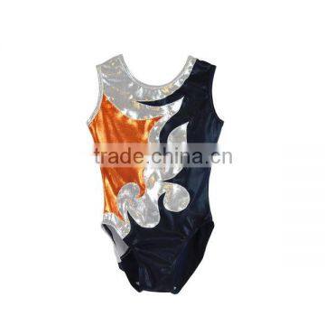 Professional manufacture custom metallic gymnastics ballet dance leotards