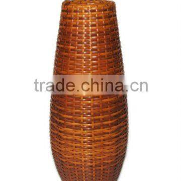 Plastic Rattan Flower Vase