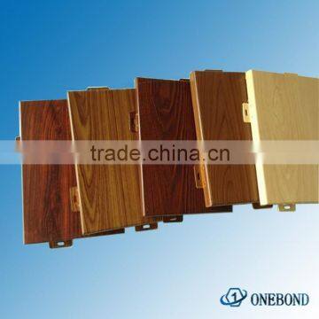 pvdf imitation wooden acp laminated aluminum sheet paneling