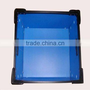 High Quality 3mm Thickness Blue Plastic Box With Attached Lids Turnover Plastic Box photo-6
