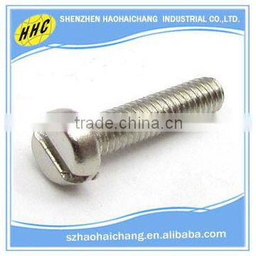 China manufacturer nonstandard stainless steel slotted screw