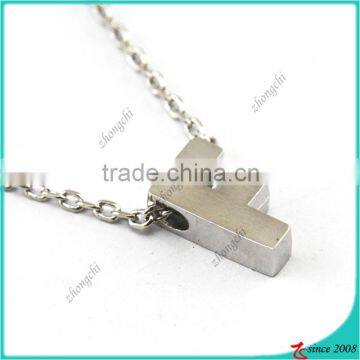 Ladies Silver 26 Letters Charm Link Chain Necklace