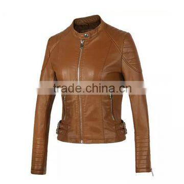 Long Sleeve Leather Jacket For Winter