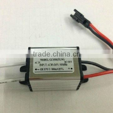 waterproof constant current 350mA 5w led driver