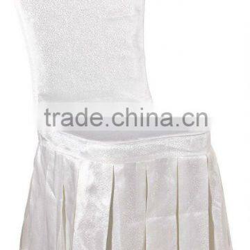 Cheap Wholesale Banquet Chair Cover Wedding Lace Chair Hood In White Color photo-6