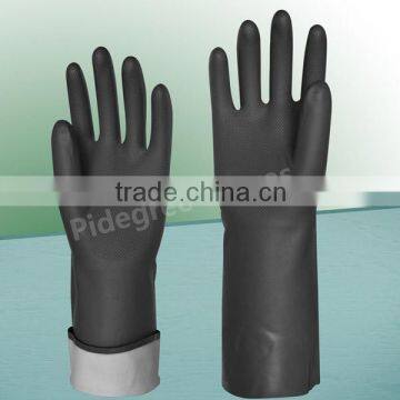 Black Industrial Latex Gloves/rubber Industrial Gloves photo-5
