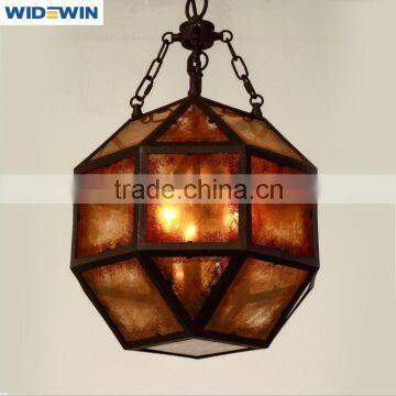 Hot Selling Metal Wire Industrial Vintage Glass Globe Pendant Light