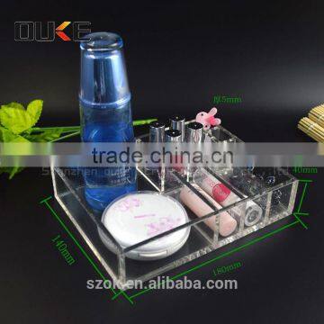 made in china clear acrylic makeup box with compartment