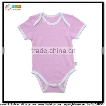 BKD combed blank plain cotton babies onesie