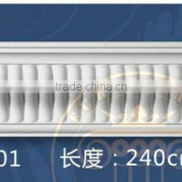 Wholesale PU Foam Polyurethane ceiling molding Decorative Crown Mouldings on the walls