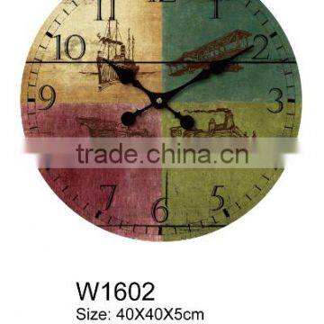 High Quality 16 Inch Printing Wood Wall Clock photo-3