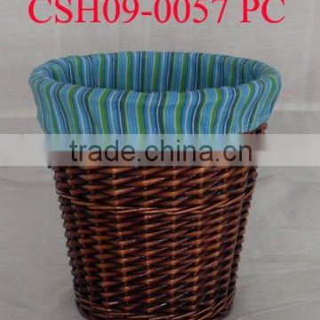 new style of willow waste basket